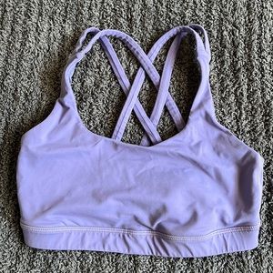 Lululemon Energy Bra Purple, size 6